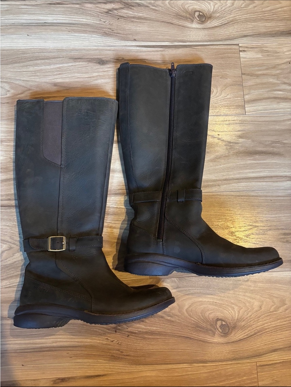 Merrell Captiva Buckled Leather blBoots.